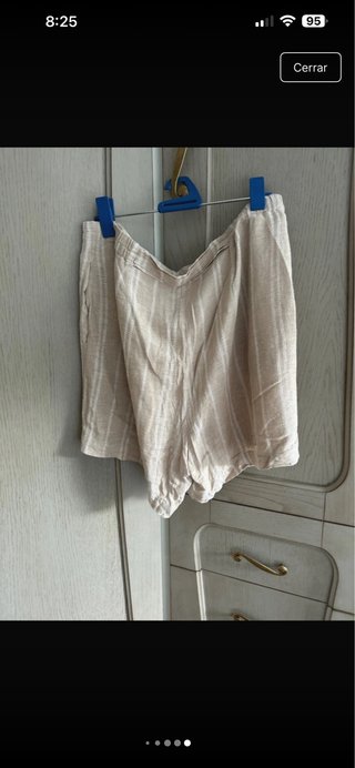 Bermuda Lino Mujer Southern Cotton Beige
