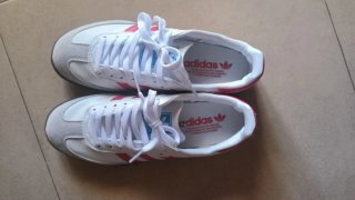Zapatillas Adidas Samba Blancas y Rojas