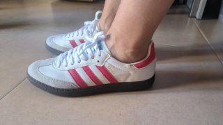 Zapatillas Adidas Samba Blancas y Rojas