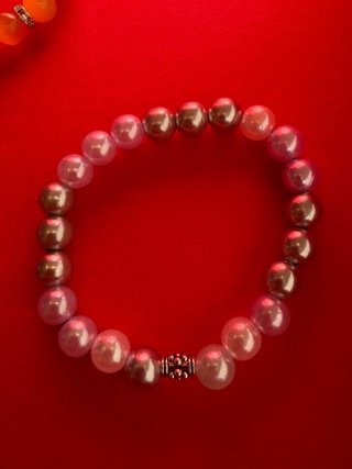 Set 4 braccialetti perline multicolor