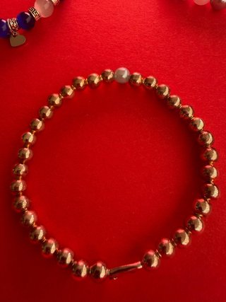 Set 4 braccialetti perline multicolor