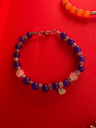 Set 4 braccialetti perline multicolor
