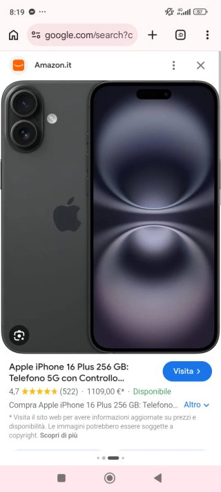 Cover iPhone 16 Plus trasparente con laccio