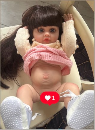 Bambola reborn 55 cm