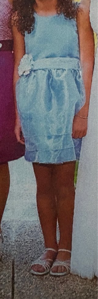Vestido ceremonia niña azul