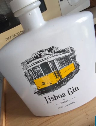 Garrafa Gin Lisboa Decorativa