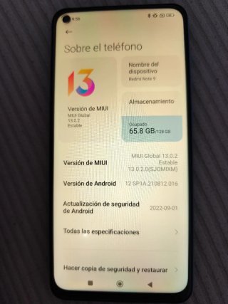 Xiaomi Redmi Note 9 Azul