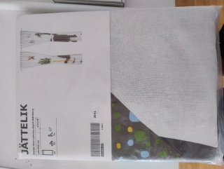 Cortinas con estampado de dinosaurio