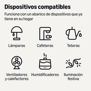 Enchufe inteligente WiFi Amazon Basics , 4 pzs
