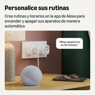 Enchufe inteligente WiFi Amazon Basics , 4 pzs
