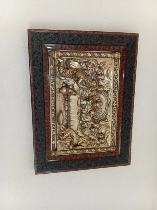 Quadro L'Ultima Cena in Metallo e Legno