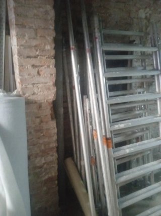 Andamio aluminio 4 metros y medio con ruedas nuevo