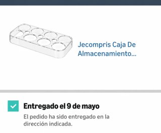 Bandeja huevera transparente para nevera
