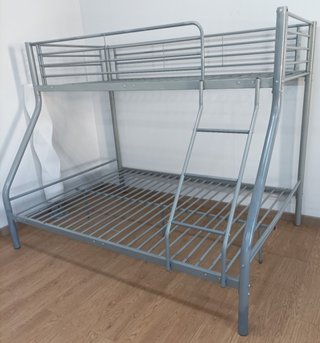 Litera Matrimonial, ·Gris· + 2 Colchones. ¡OFERTA!
