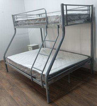 Litera Matrimonial, ·Gris· + 2 Colchones. ¡OFERTA!