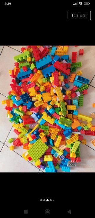 Mattoncini colorati tipo Lego 3kg