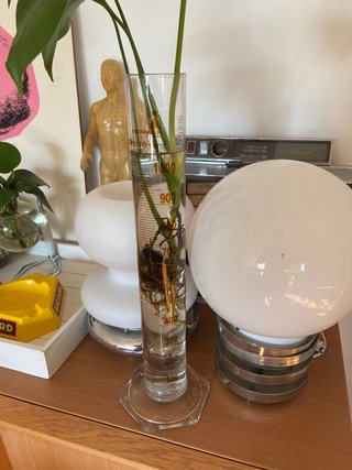 Antigua Probeta de cristal 47 Cms grande Normax