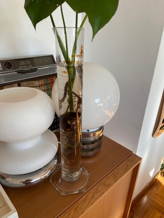 Antigua Probeta de cristal 47 Cms grande Normax