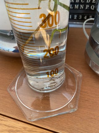 Antigua Probeta de cristal 47 Cms grande Normax