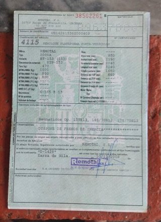 Remolque Plataforma