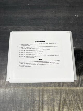 CURVAOP - Deshumidificador eléctrico de 2,5 L
