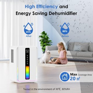 CURVAOP - Deshumidificador eléctrico de 2,5 L