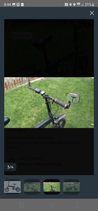 Bicicleta eléctrica plegable Watt