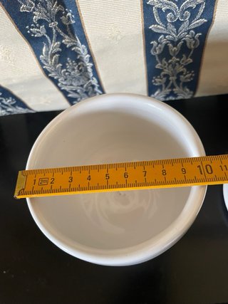 Vaso potiche farmacia in porcellana bianca