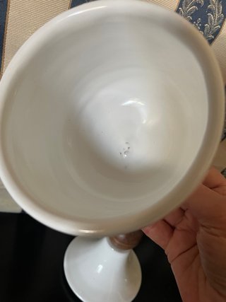 Vaso potiche farmacia in porcellana bianca