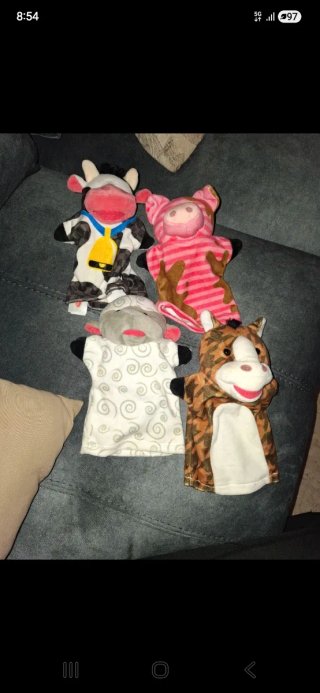 Marionetas de peluche de animales