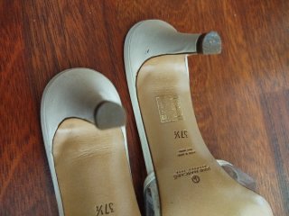 Sandalias Mascaró Vinilo T37.5 crema /plata
