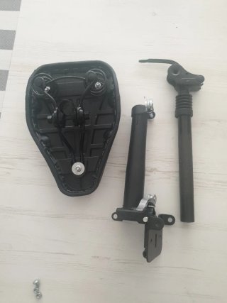 Asiento y tija patinete eléctrico negro