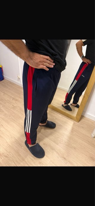 Pantalón Joggers Adidas Hombre Azul/Rojo