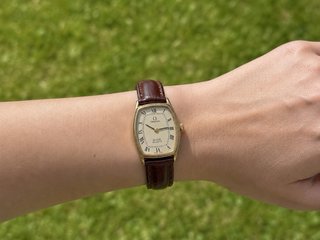 Omega De Ville Cuarzo Mujer Oro Marrón