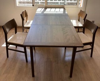 4 Sillas IKEA SKANSNAS Madera y Rattan