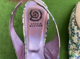 Zapatos Mascaro Talla 39 Slingback Multicolor
