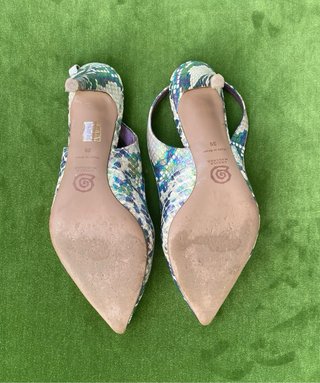 Zapatos Mascaro Talla 39 Slingback Multicolor