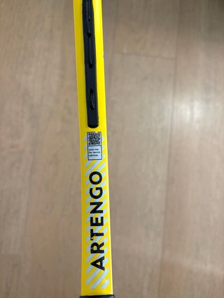Raqueta de tenis amarilla y negra para niño/niña
