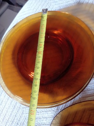 Vereco Juego de Vasos y Platos Ámbar