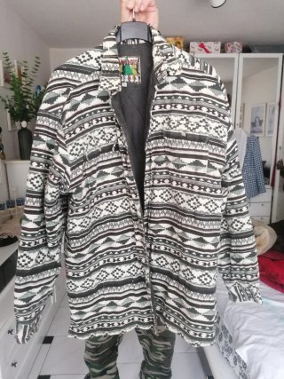 Sobrecamisa vintage geométrica