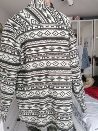 Sobrecamisa vintage geométrica
