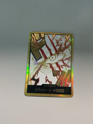 DON!! OnePiece Card Shanks Gold Japanese Foil NM