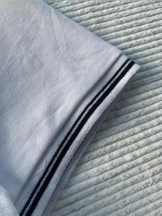 Polo Kappa UST Football Thouaré-sur-Loire blanco logo bordado talla L