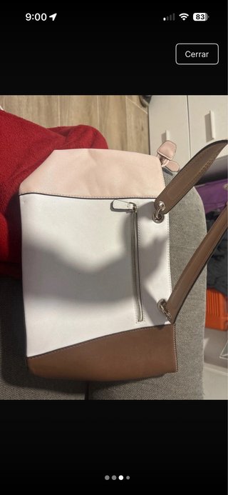 Bolso Guess Mujer Marrón, Rosa y Blanco