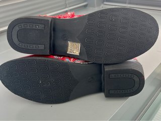 Botas rojas florales talla 40