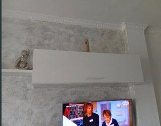 Mueble TV salón blanco