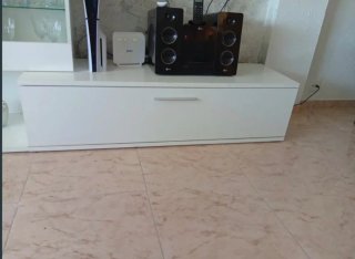 Mueble TV salón blanco