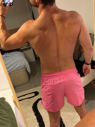 Bañador corto rosa