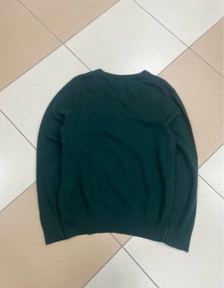 Jersey GANT Verde Cuello Pico Talla L