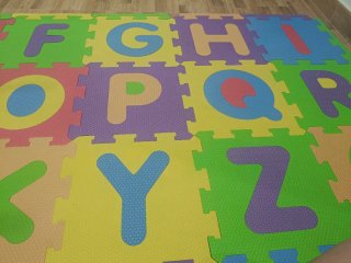 Alfombra Puzzle Niños Letras Colores 36 piezas